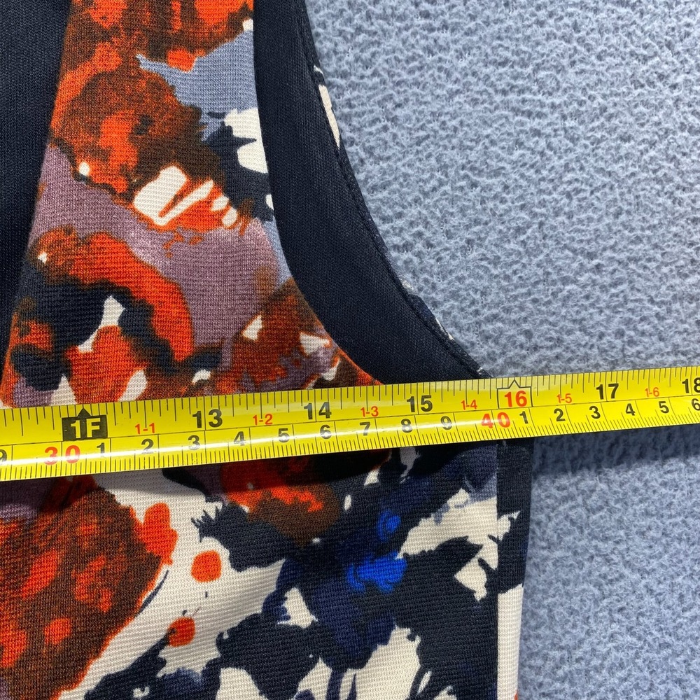 Anthropologie Maeve Fit And Flare Zip Up Pocket Stretchy Colorful Dress,Size M - Picture 7 of 15